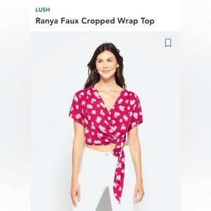 Cropped wrap top
